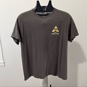 Mens Grey Short Sleeve T-shirt Nacho Man Design Size Large by Bowery